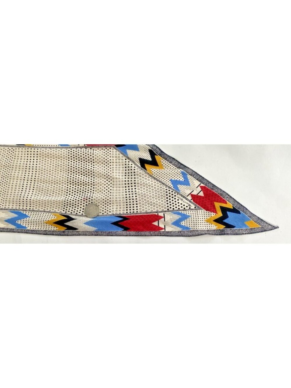 Vintage Albert Nipon XIIX Karat Silk Scarf 62 Inch Geometric Dots Japan 1970s - Picture 14 of 16